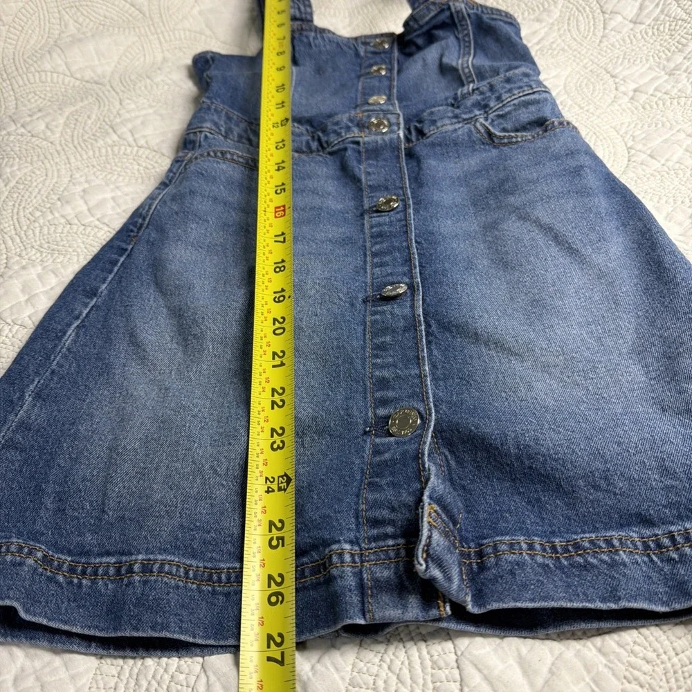 Gap Denim Girls Size Large Button up Tank Jean Dress